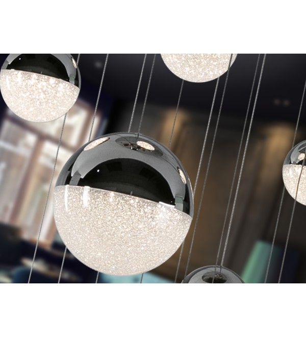 Люстра Sphere 14L хромированная D60 DIMABLE