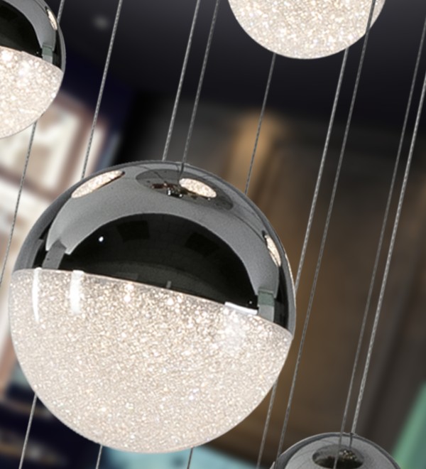 Люстра Sphere 14L хромированная D60 DIMABLE