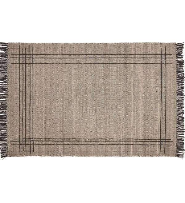 Eneo Ковер с бежевыми и коричневыми кисточками 160 x 230 см