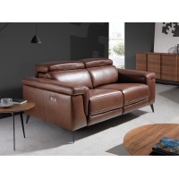 Диван 2-х местный 5319-2P-M1595 /6116 с реклайнером коричневый