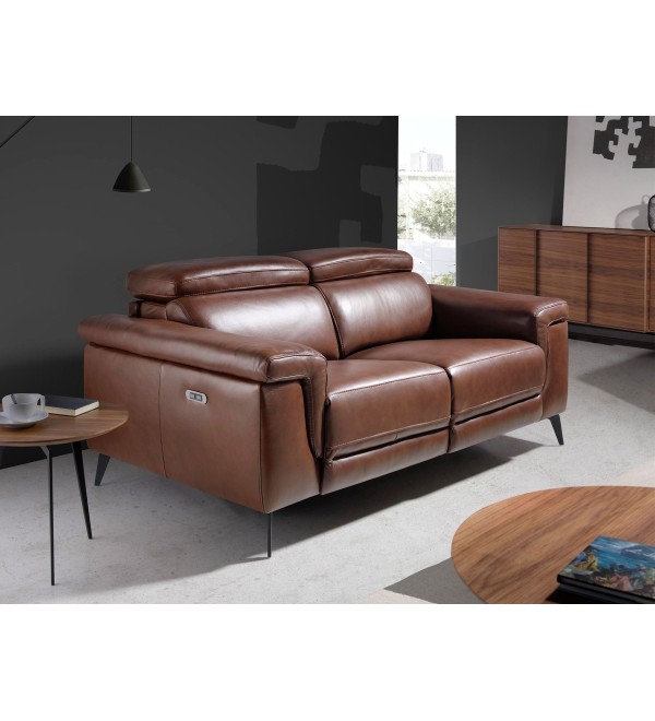 Диван 2-х местный 5319-2P-M1595 /6116 с реклайнером коричневый
