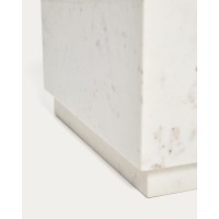 Журнальный столик Sorein из белого мрамора 50 x 50 см