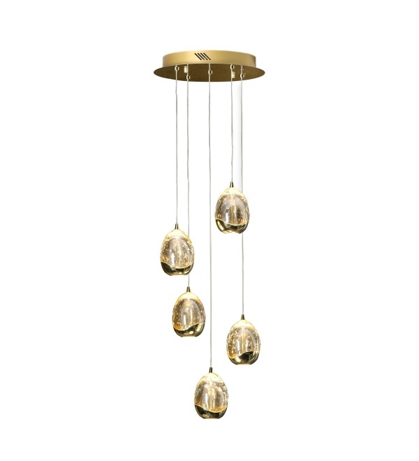 Подвесной светильник Rocio LED 5L Ø30 золотой