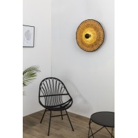 Настенный/потолочный светильник Costas 600 H70 черный/из ротанга