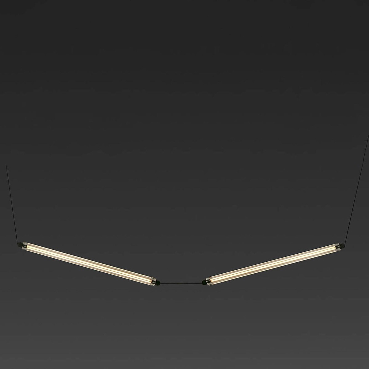 Подвесной светильник LUMINA 600 2L COLGANTE черный CURVO LED 24W 2200K