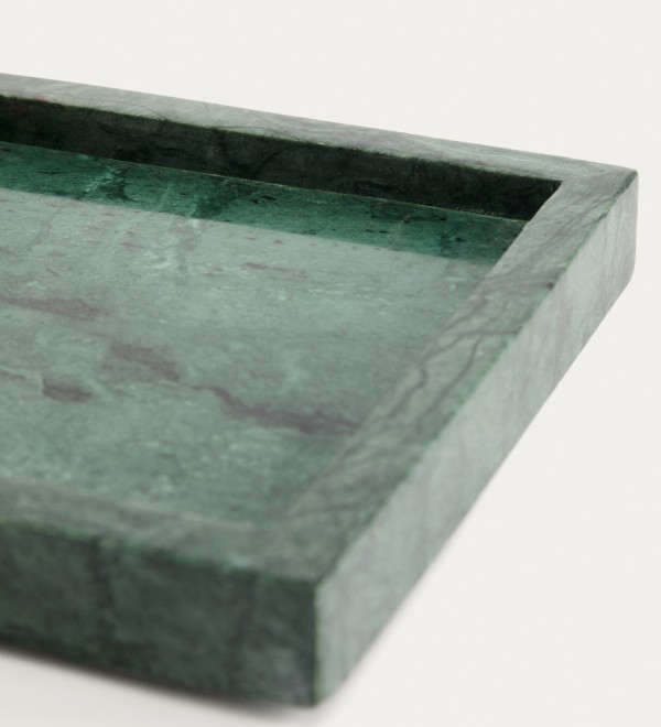 Поднос Serela из зеленого мрамора 18 x 18 см