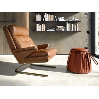 Кресло из кожи цвета Camel 5157