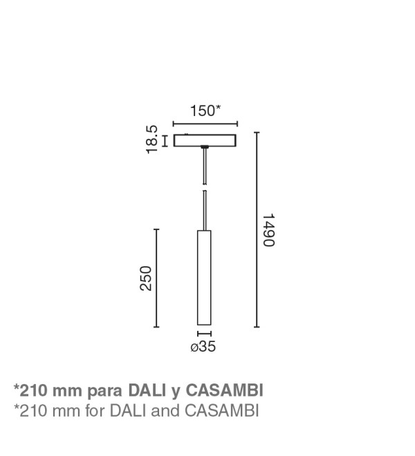 Трековый светильник NESO SLIM TOP 3000K 20 GRADOS черный CASAMBI