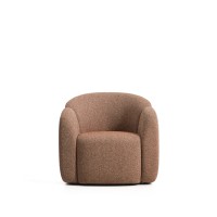 Кресло Corvena из терракотового шенилла, 85 см