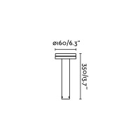 ESPOT 350 Ландшафтный светильник ржаво-коричневый 9W 2200-2700-3200-4000