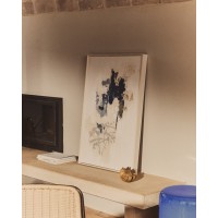 Erale Абстрактная картина ручной работы в серо-синих тонах, размер 60 x 90 см
