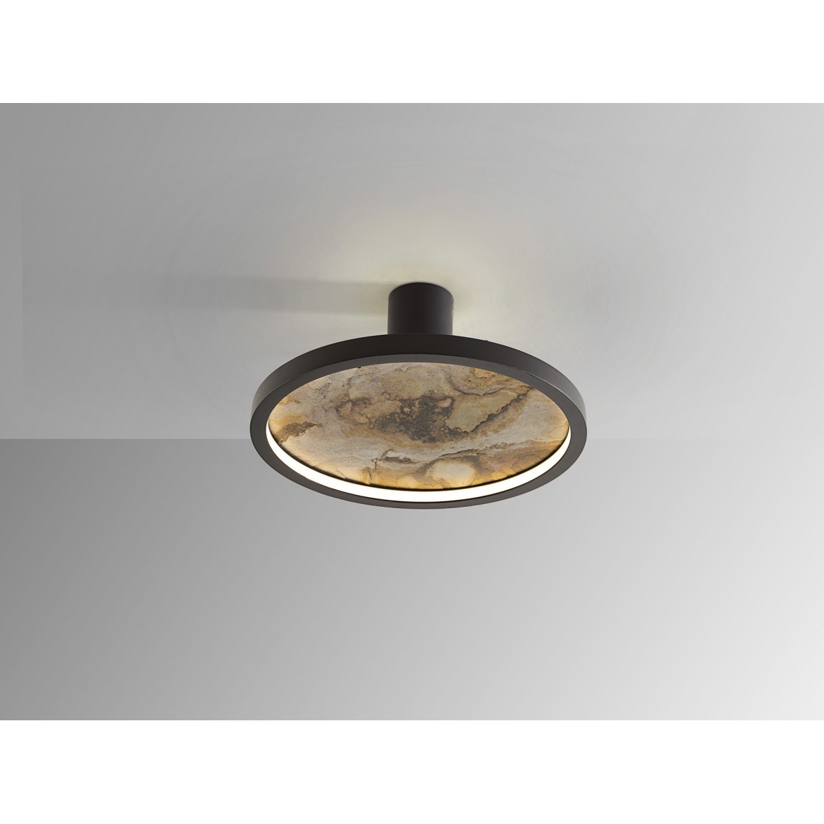 Настенный/потолочный светильник Stone CCT- черный LED D30