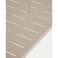 Уличный стол Zivia из оцинкованной стали бежевого цвета, 90 x 50 см