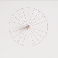 Бра Wheel 60 см белый + цоколь 5 см белый