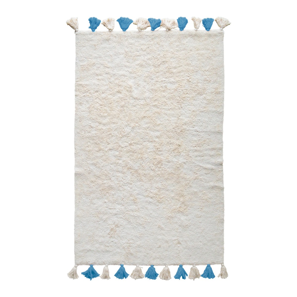 Хлопковый ковер Lillaland COLORFUL WHITE BLUE 120*180