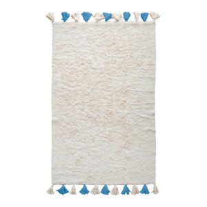 Хлопковый ковер Lillaland COLORFUL WHITE BLUE 120*180
