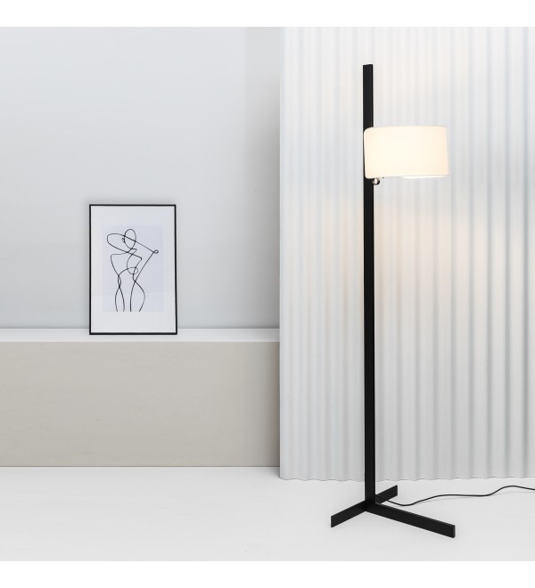 Торшер Stand Up черного и белого цвета E27 20W
