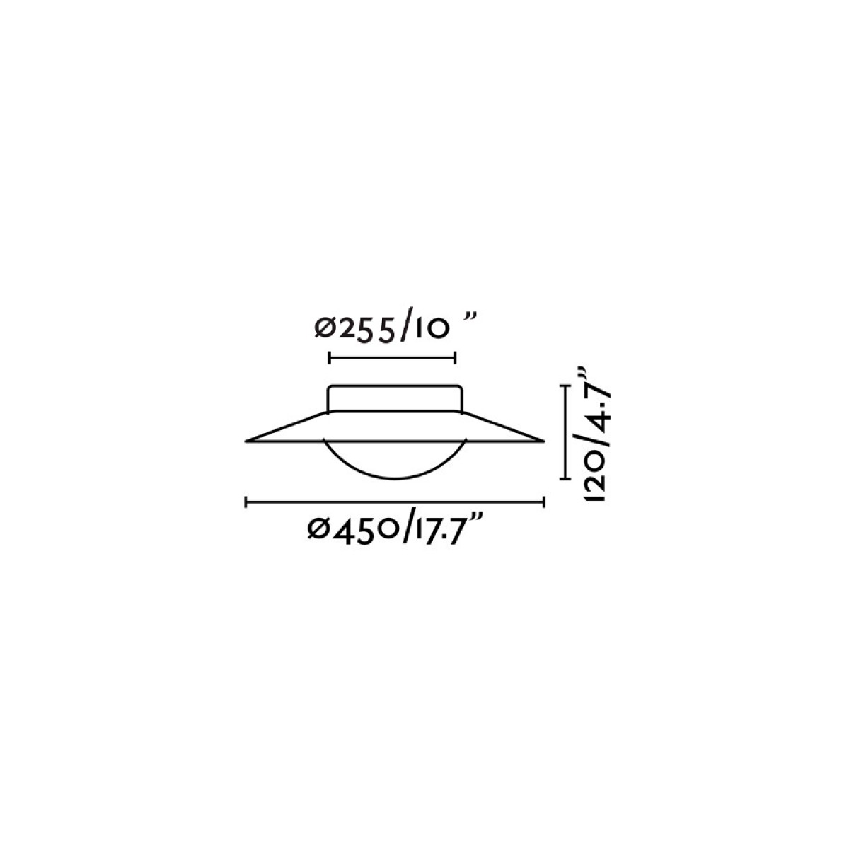 Плафон Side 20W золотой