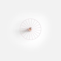 Бра Wheel 30 см белый + цоколь 5 см белый
