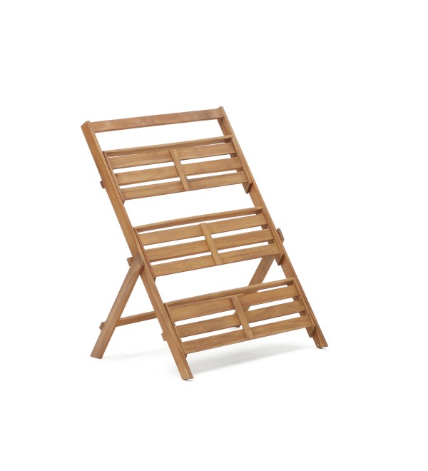 Victora Уличный стеллаж из массива акации 70 x 85 см