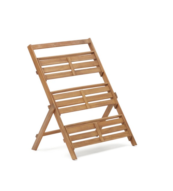 Victora Уличный стеллаж из массива акации 70 x 85 см