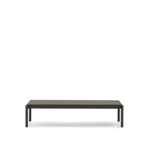 Журнальный столик Sorells из зеленого алюминия 63 x 149 см