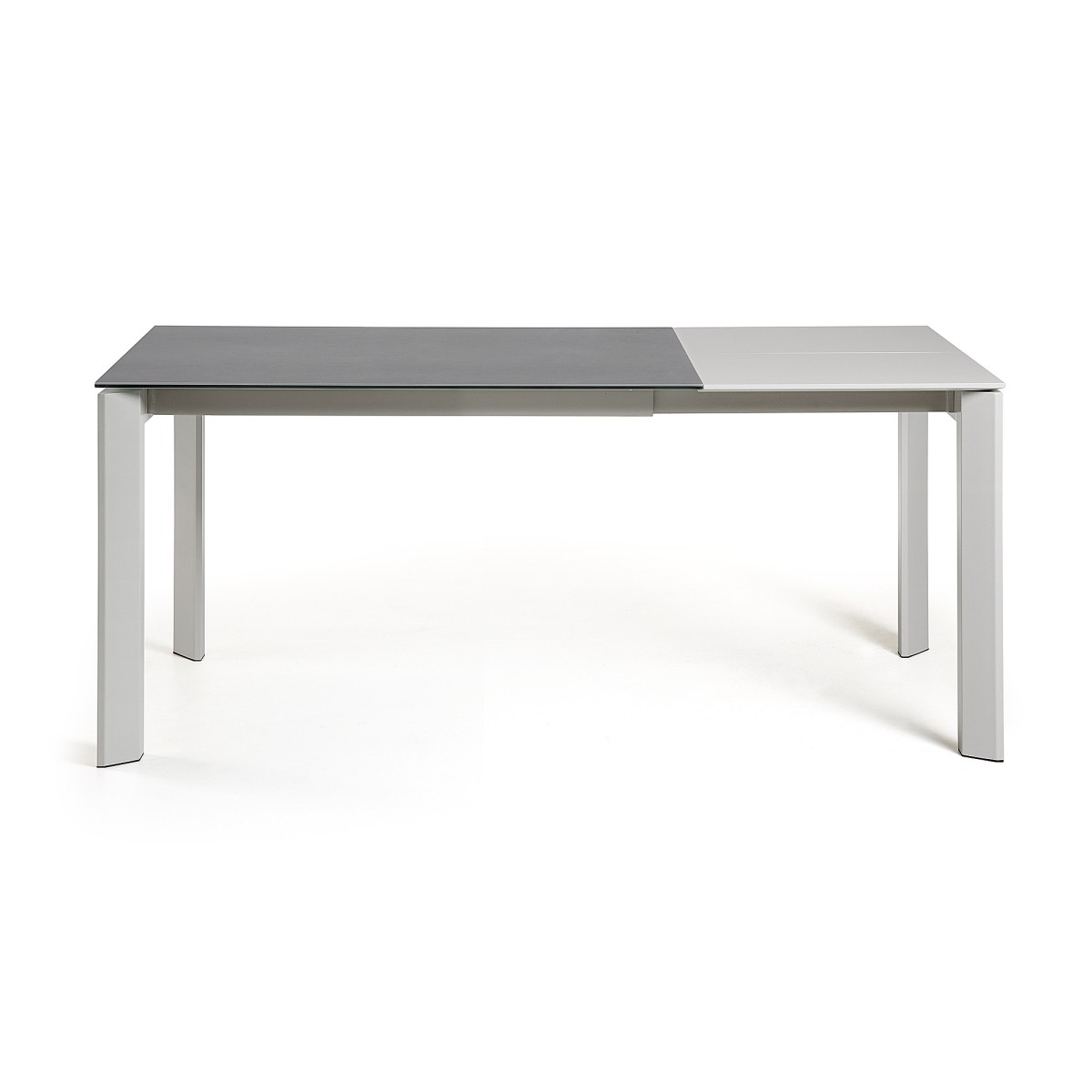 Стол Atta 120 (180) x80 серый керамический Vulcano Roca