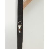 Pineda Абстрактный холст белого цвета 95 x 95 см