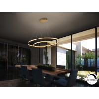 Подвесной светильник Elipse золотой большой DIM BLUETOOTH