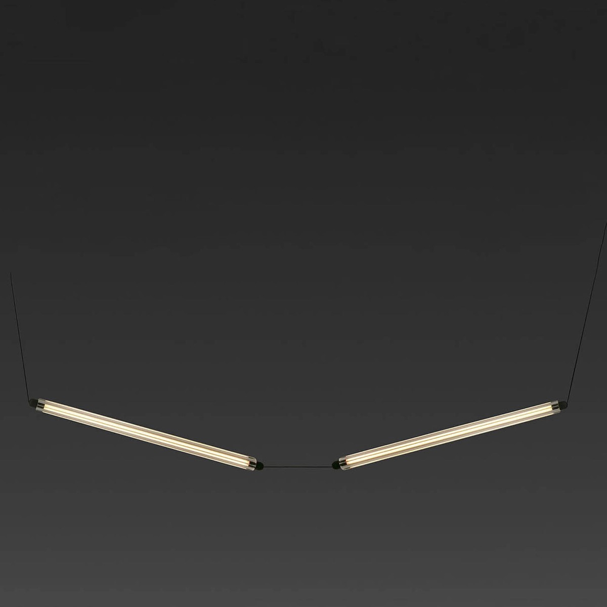 Подвесной светильник LUMINA 600 2L NESO SLIM черный LED 24W 2200K