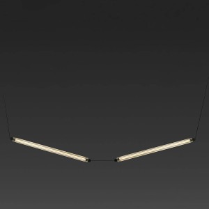 Подвесной светильник LUMINA 600 2L NESO SLIM черный LED 24W 2200K