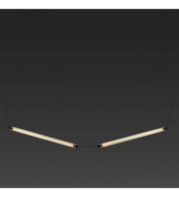 Подвесной светильник LUMINA 600 2L NESO SLIM черный LED 24W 2200K