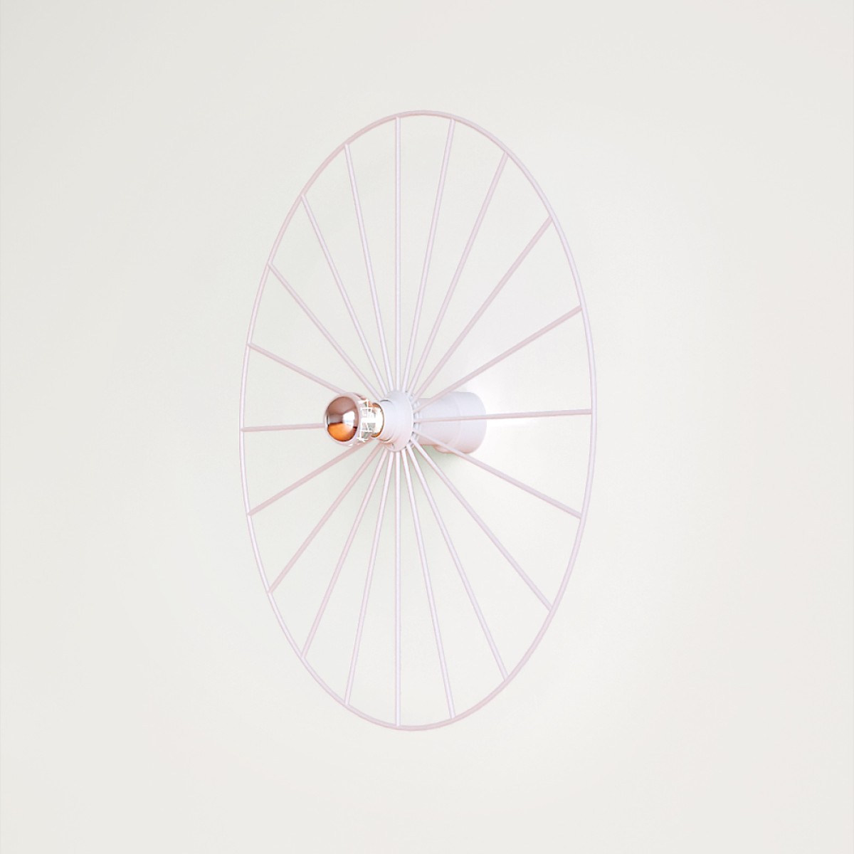 Бра Wheel 60 см белый + цоколь 5 см белый