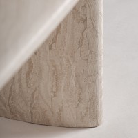 Обеденный стол Thiennes из травертина овальный