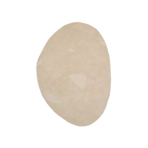 Белый шерстяной ковер Domm 160 x 230 см