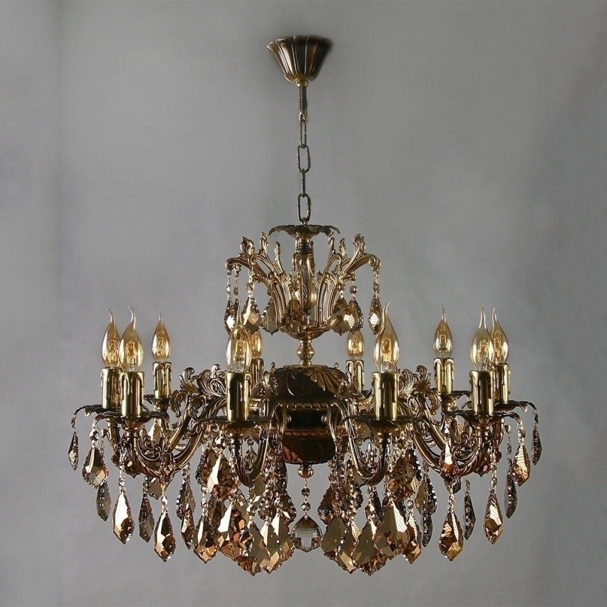 Люстра MANTRA Granada Ambiente 10L 2118/10 PB Honey Leaf