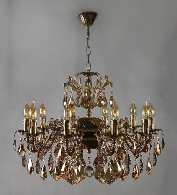 Люстра MANTRA Granada Ambiente 10L 2118/10 PB Honey Leaf
