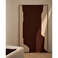 Абстрактная картина ручной работы Irden, бордовый цвет, 120 x 200 см