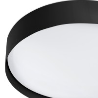 Потолочный светильник Vuk черный LED 40W 2700K