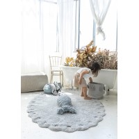Корзина Древесный жемчужно-голубая 30*30