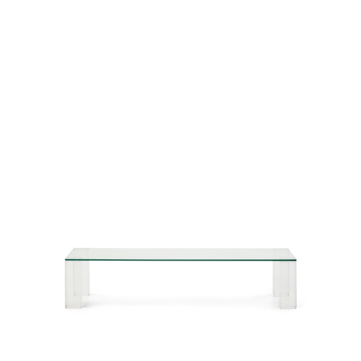 Журнальный столик Adularia из стекла прозрачного цвета 140 x 60