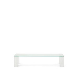 Журнальный столик Adularia из стекла прозрачного цвета 140 x 60