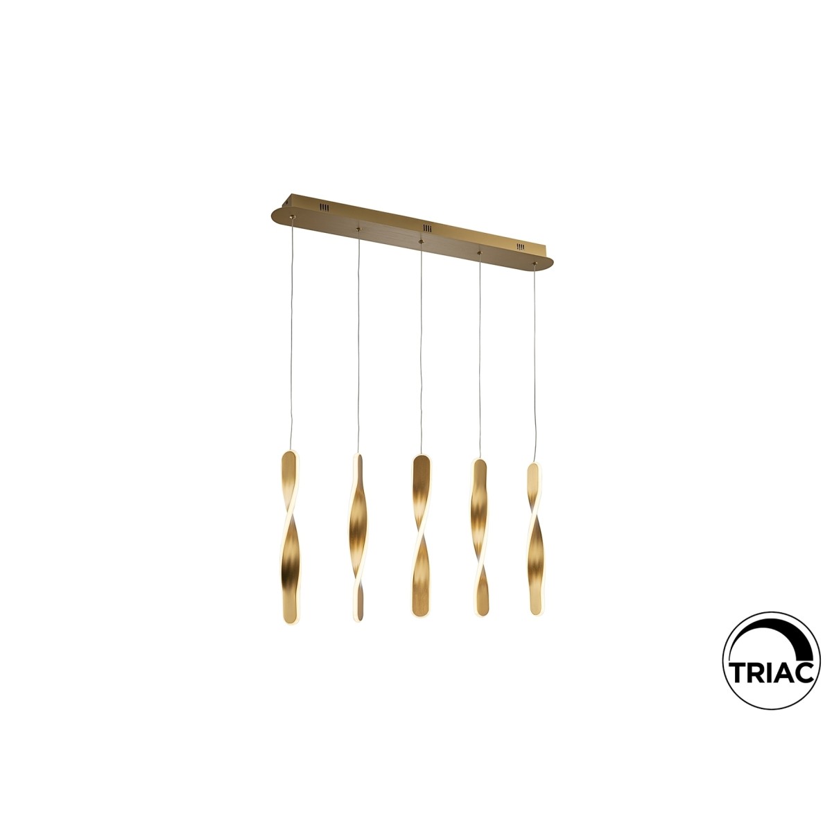 Люстра Twist 5L золотая
