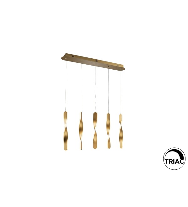 Люстра Twist 5L золотая
