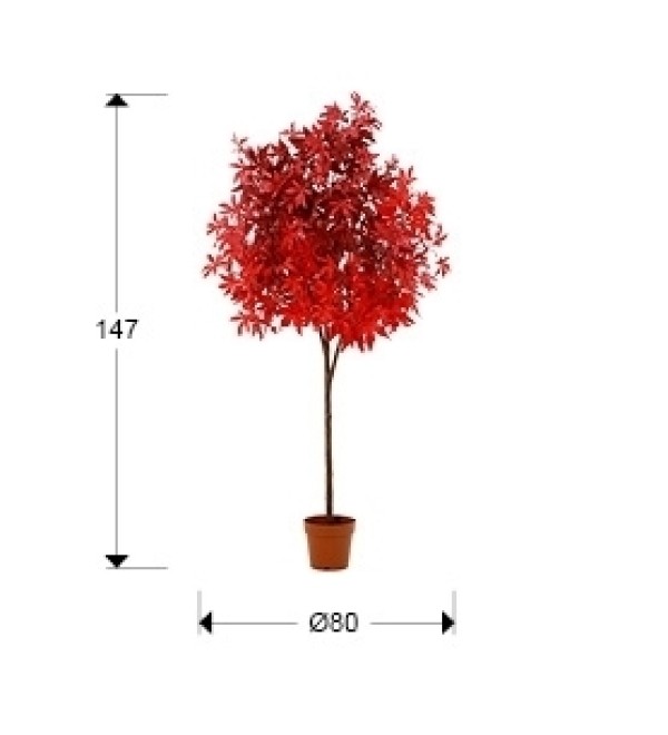 Arce rojo h147 Искусственное растение набор из 2 шт