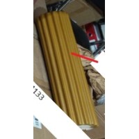 Столик Onica с круглой столешницей, латунный металл, медовый