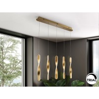 Люстра Twist 5L золотая