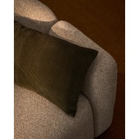 Чехол для подушки Seliria из коричневого вельвета с вышивкой, 30 x 50 см