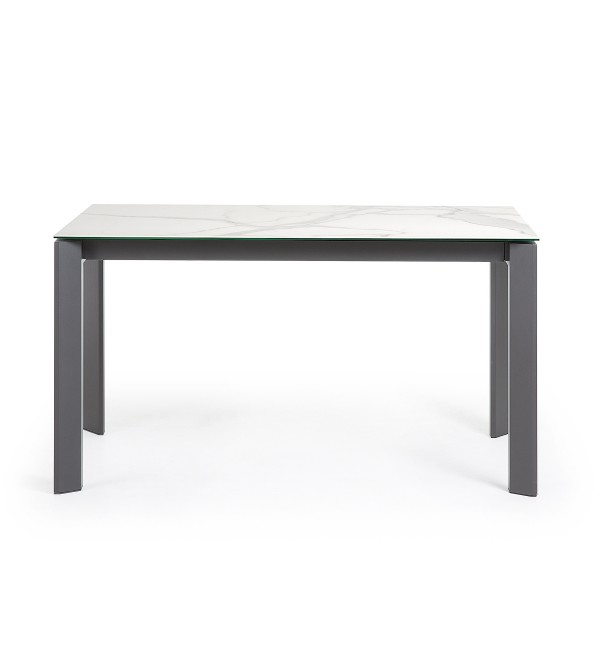 Стол Atta 140 (200) x90 антрацит, керамика