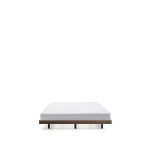 Основание кровати Norlen из орехового шпона с темной отделкой для матраса 180 x 200
